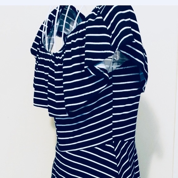Old Navy Black& White striped Dress - Picture 3 of 4